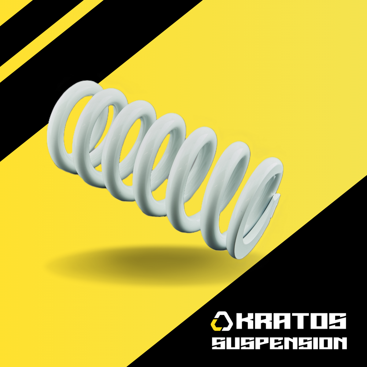 K-Tech Rear Shock Linear Spring (5759-185-185) (185N) (57/59 x 185) (White)