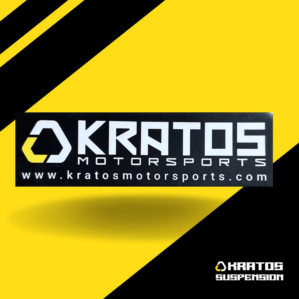 Kratos Suspension Stickers - Black (9 x 2.7cm)