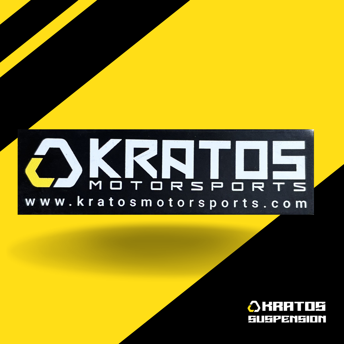 Kratos Suspension Stickers - Black (9 x 2.7cm)