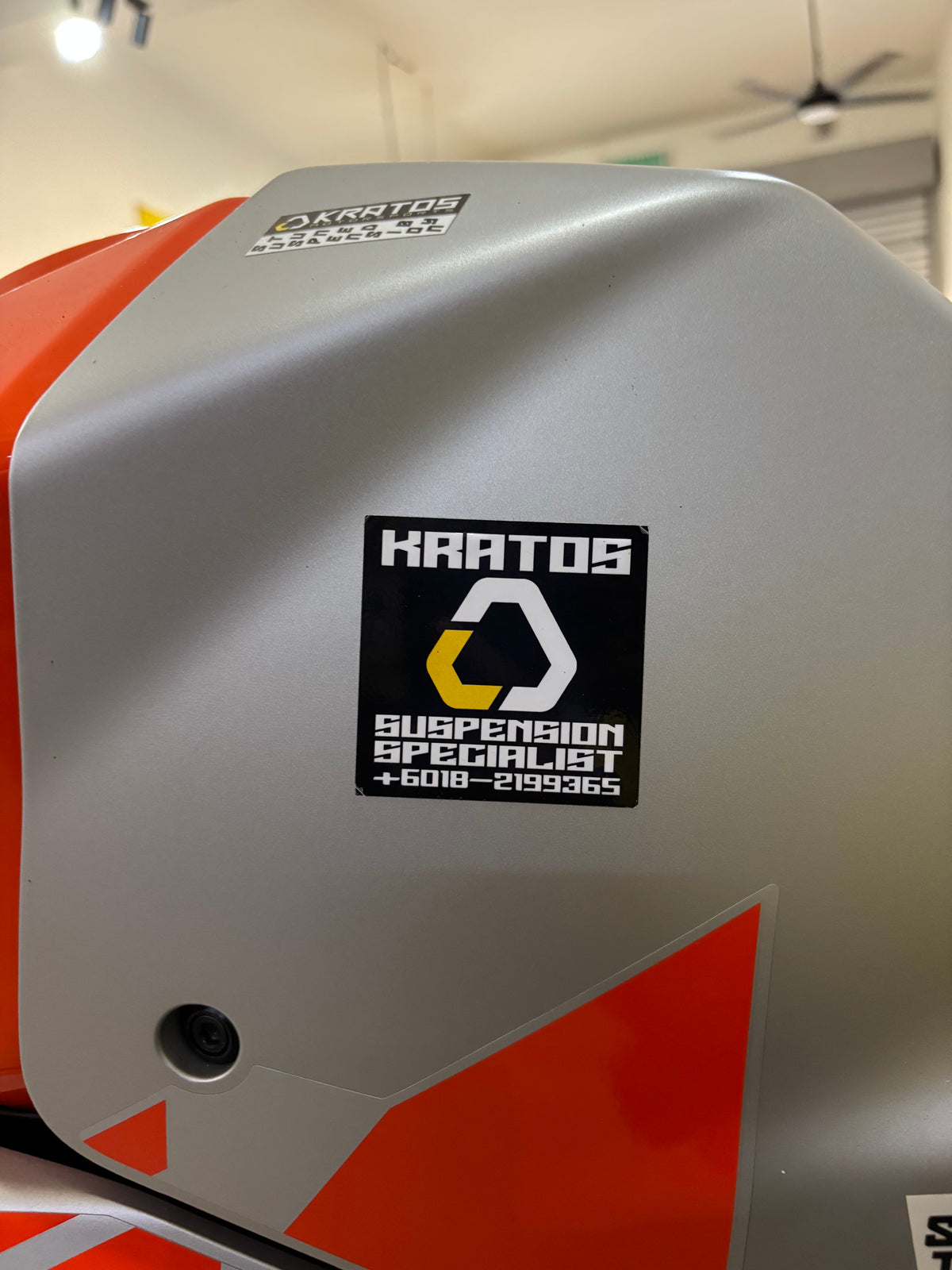 Kratos Suspension Stickers - Black (6x6cm)