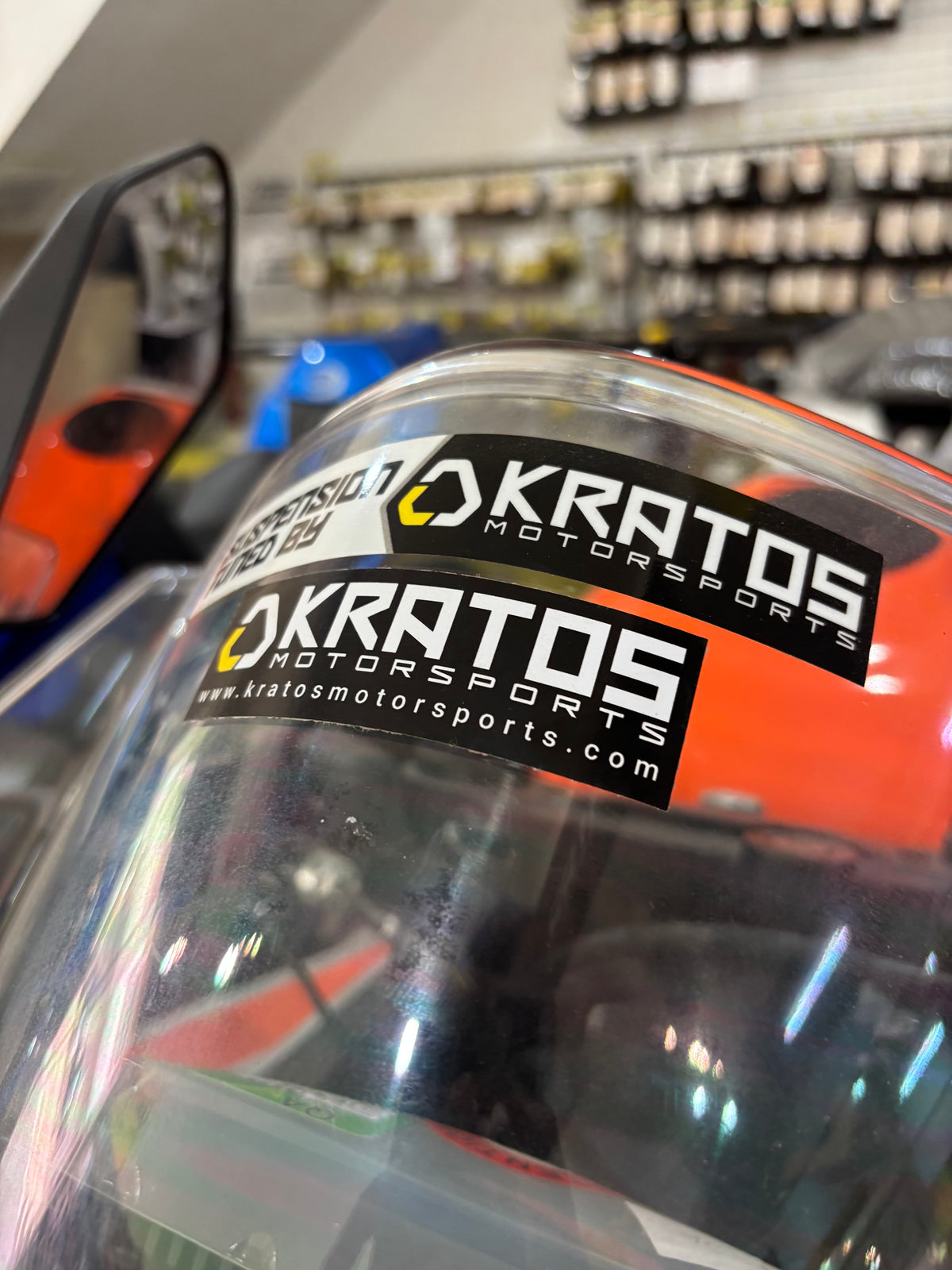 Kratos Suspension Stickers - Black (9 x 2.7cm)