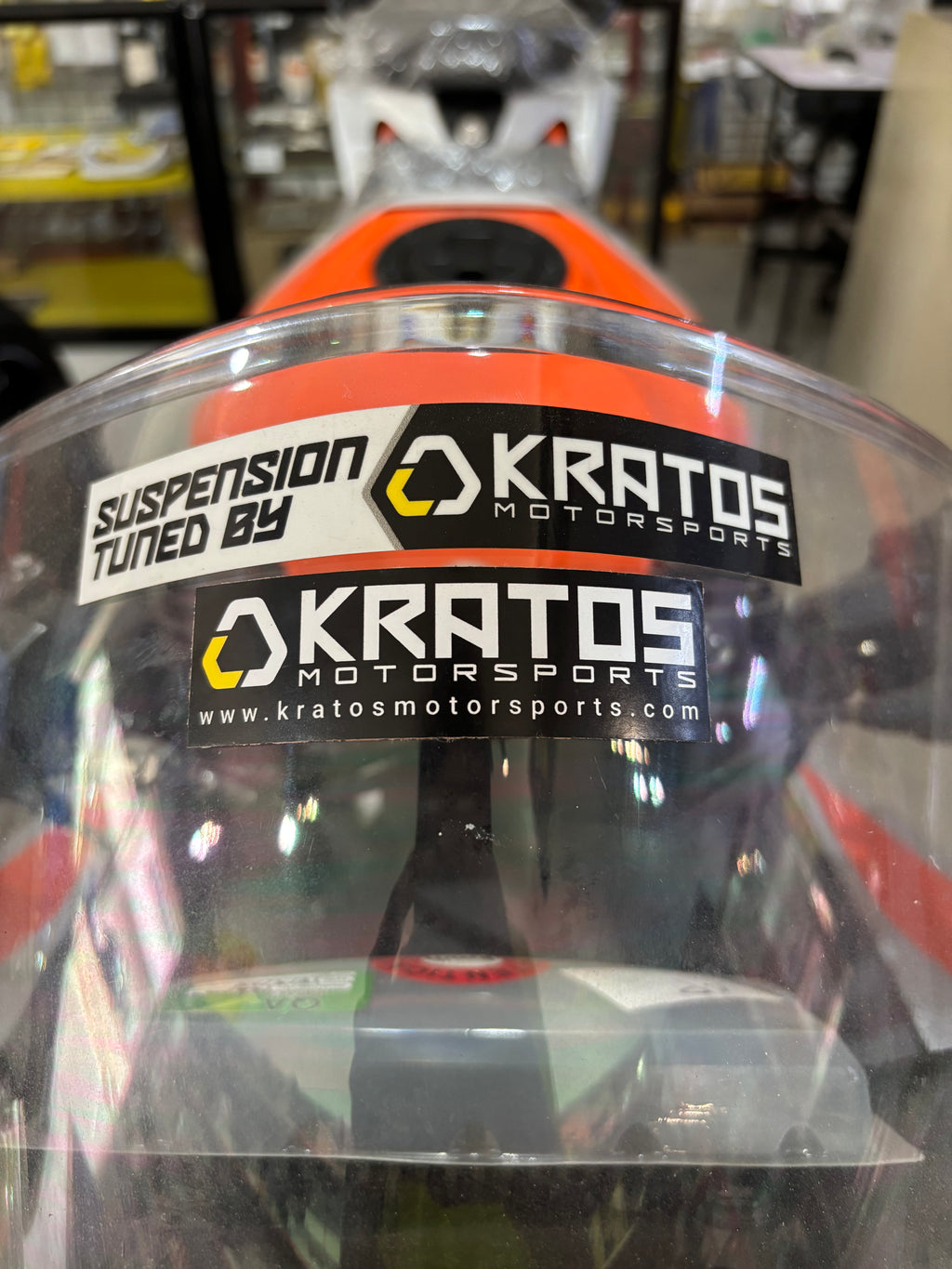 Kratos Suspension Stickers - Black (9 x 2.7cm)