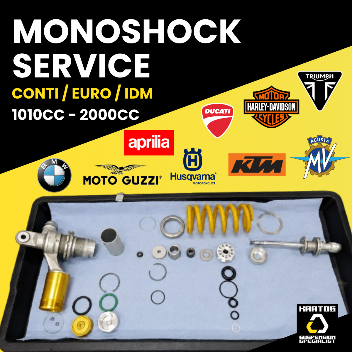 1010CC-2000CC Monoshock Service (CONTI/ EURO/ IDM)